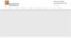 Desktop Screenshot of cornerstonehomemtg.com